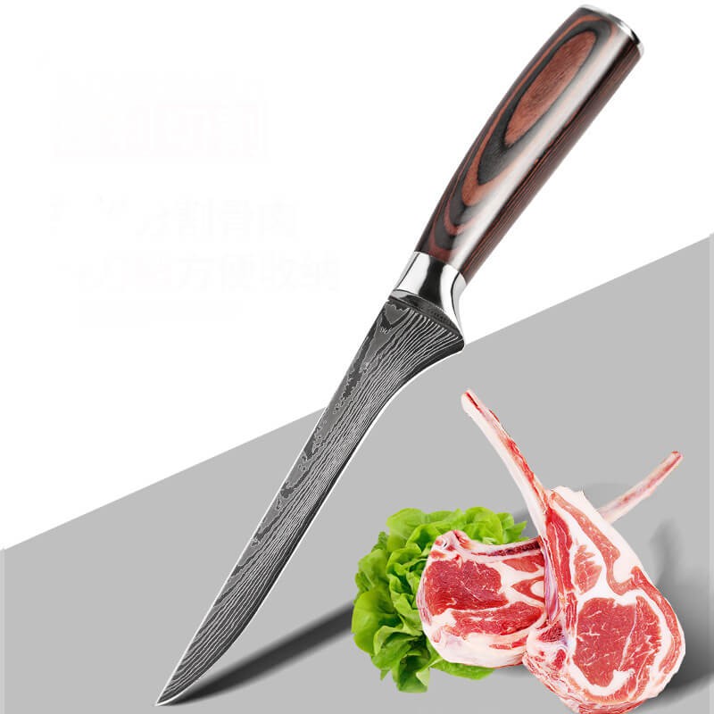 DAO - DAO BẾP NHẬT BẢN CLASSIC BONING THÉP DAMASCUS MÃ ADT120 nt