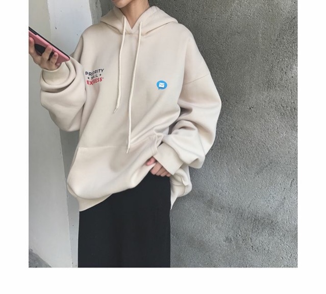 Áo hoodie lá thư màu tan UNISEX | BigBuy360 - bigbuy360.vn