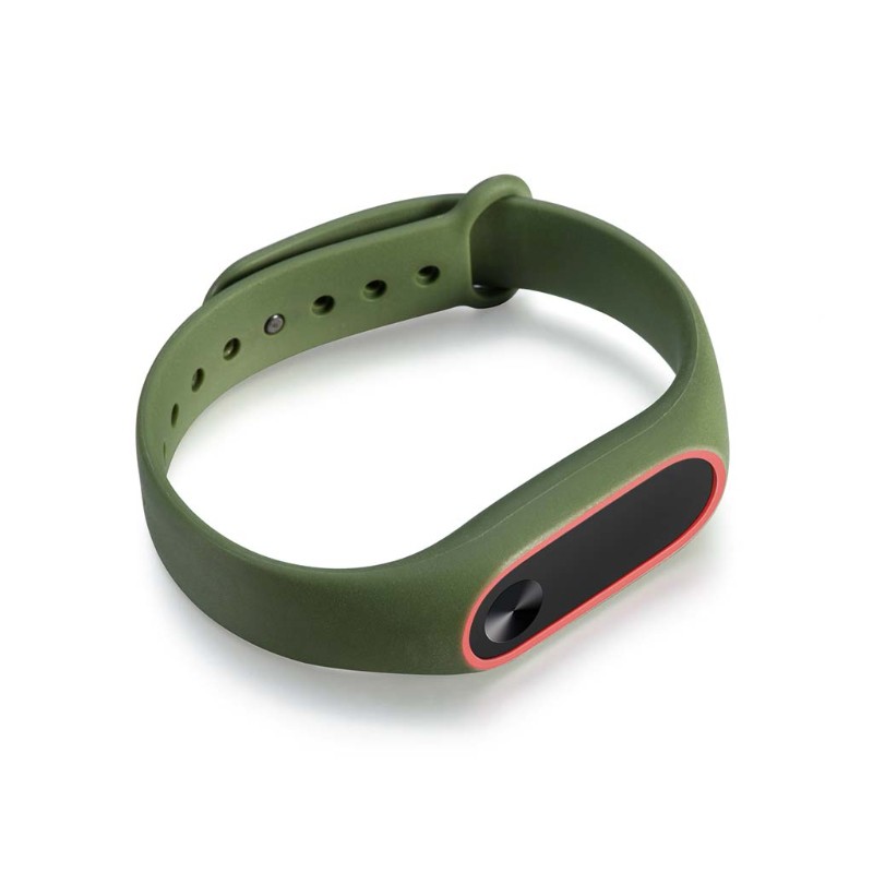 Dây đeo silicone 2 màu cho đồng hồ thông minh Xiaomi MI Band 2