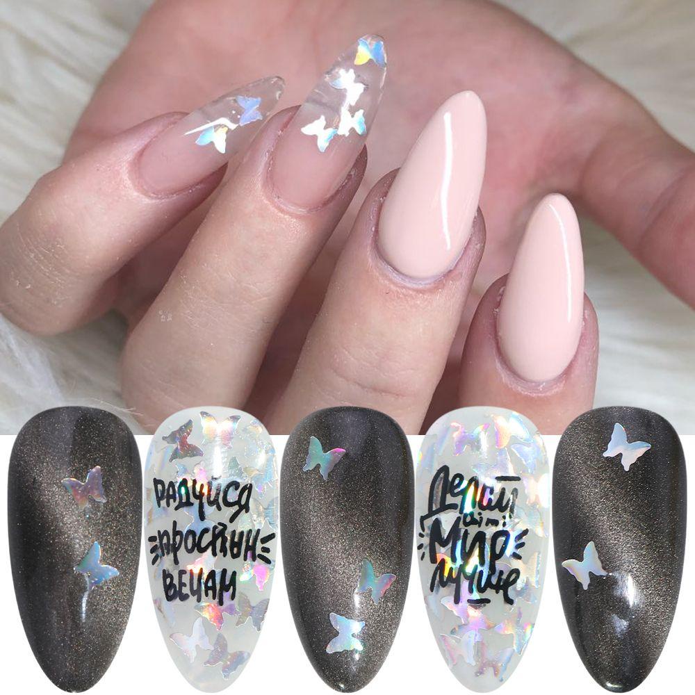 BORAG Hộp Sequin Lấp Lánh Thời Trang Dùng Để Trang Trí Móng Nghệ Thuật