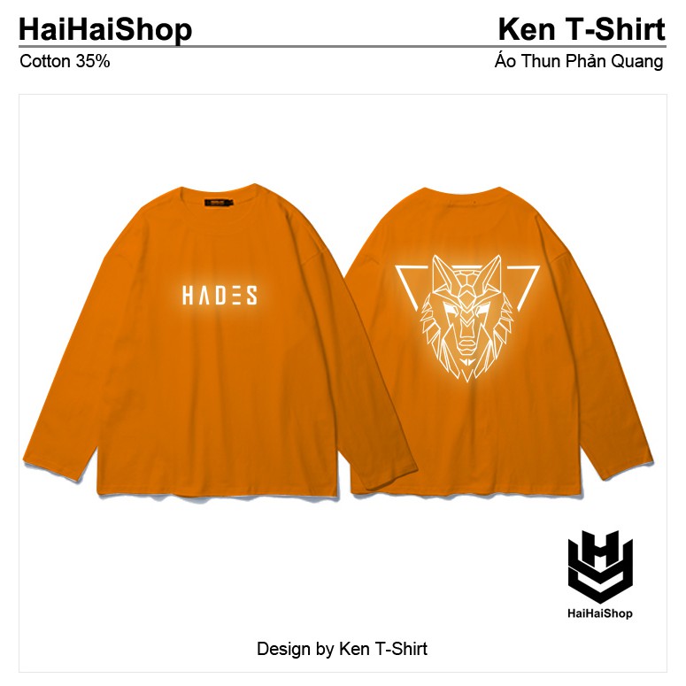 Áo Thun Phản Quang Bạc Sói hade Tay Dài Oversize Form Rộng Nam Nữ Unisex | BigBuy360 - bigbuy360.vn