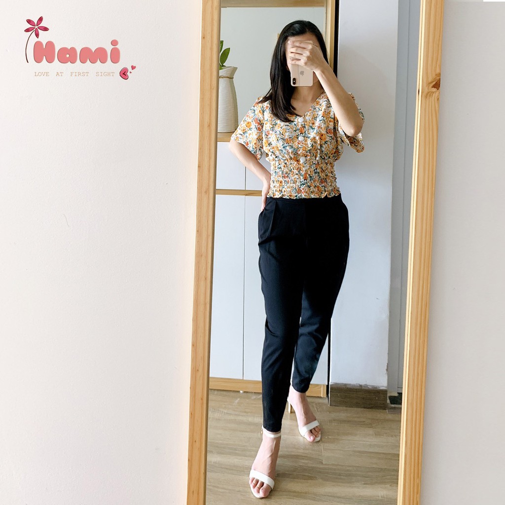 Quần Baggy Công Sở Nữ Chất Umi Hàn Cao Cấp Co Giãn 4 Chiều HAMI - Quần Bom Văn Phòng Nữ | BigBuy360 - bigbuy360.vn