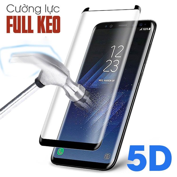 Kính cường lực 5D Samsung Galaxy S7 Edge Full keo bo viền (Màu đen)