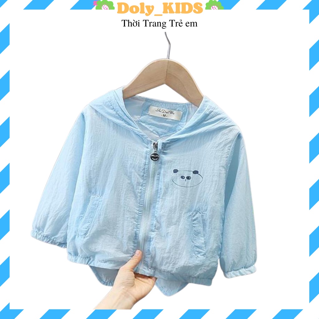 Áo chống nắng cho bé trai bé gái, áo khoác cho bé trai bé gái in hình Gấu cực yêu cho bé từ 6- 26kg