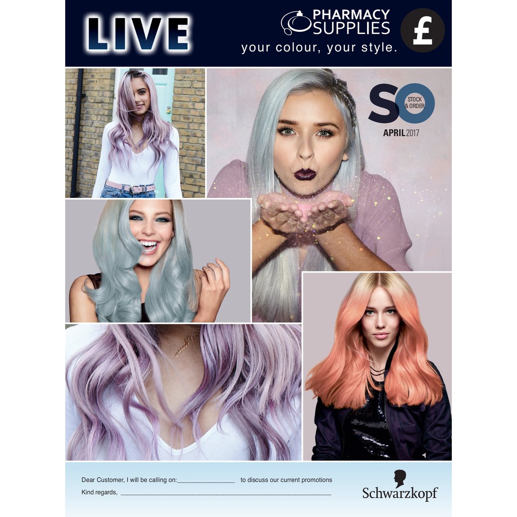 Xịt nhuộm tóc tạm thời nhiều màu Schwarzkopf Live Colour Temporary Pastel Spray 125ml