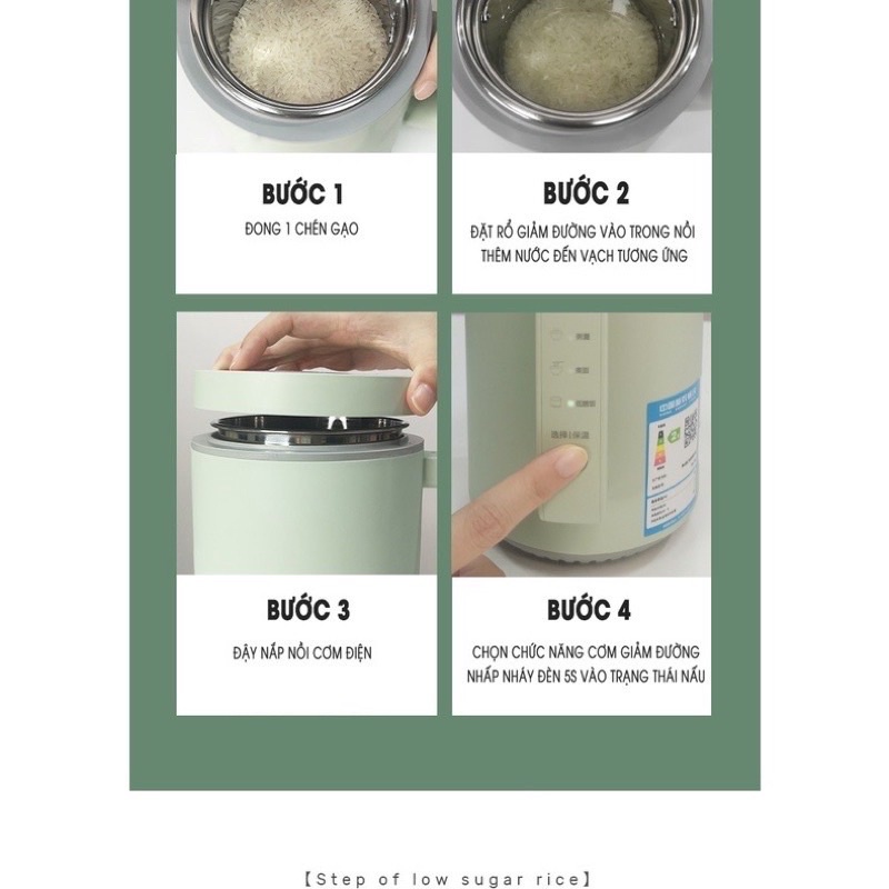 NỒI CƠM ĐIỆN MINI TÁCH ĐƯỜNG MOKKOM CHÍNH HÃNG - bảo hành 6 tháng