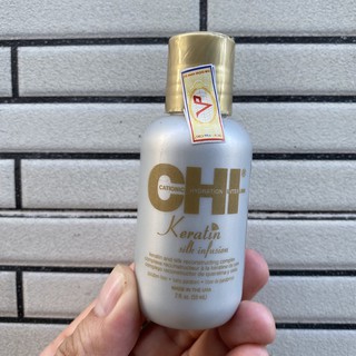 (CHÍNH HÃNG 100%) Tinh chất dưỡng bóng tóc Chi Keratin Silk Infusion 59ml