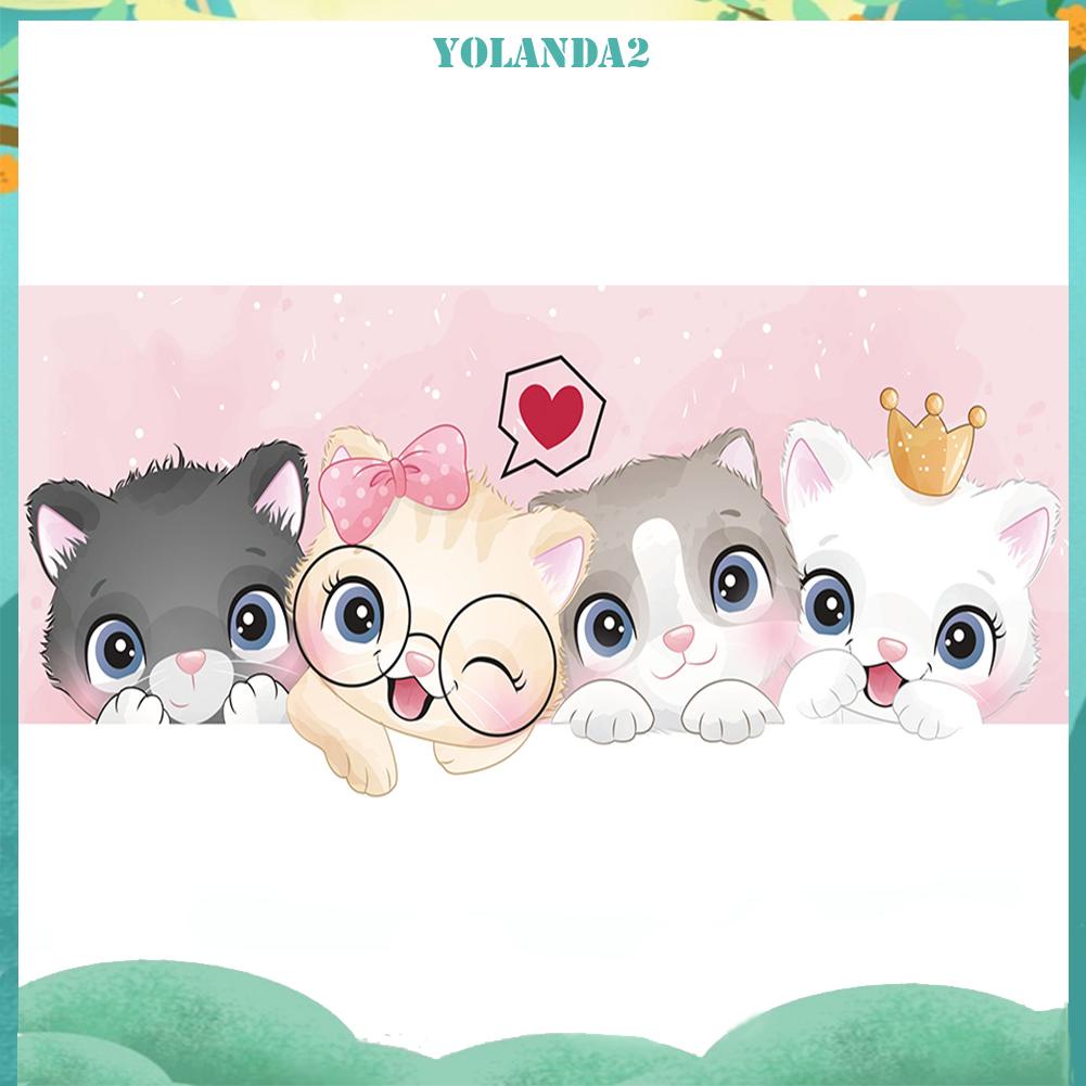 Tranh thêu chữ thập hình mèo con 11CT toàn bộ