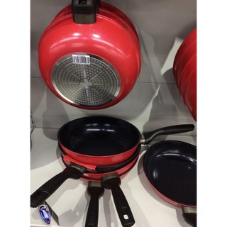 Chảo Lock&Lock Cookplus Prima DÙNG ĐƯỢC BẾP TỪ (Green/ Red) 28cm