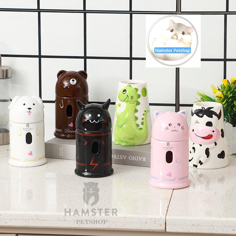 Đế bình sứ hình động vật cho Hamster