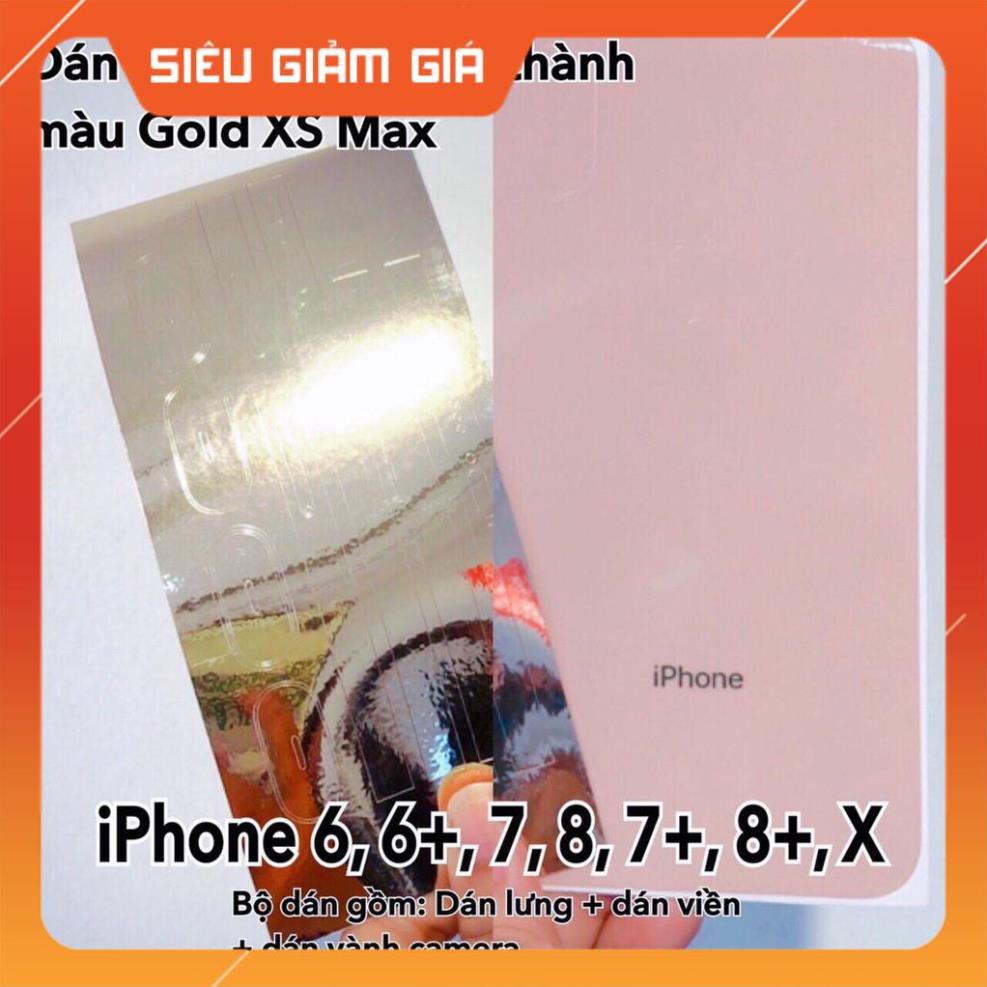 [FREE] [Freeship] BỘ DÁN BIẾN IPHONE 6 -> X THÀNH IPHONE XS MAX( VÀNG GOLD) CỰC CHUẨN -đẹp