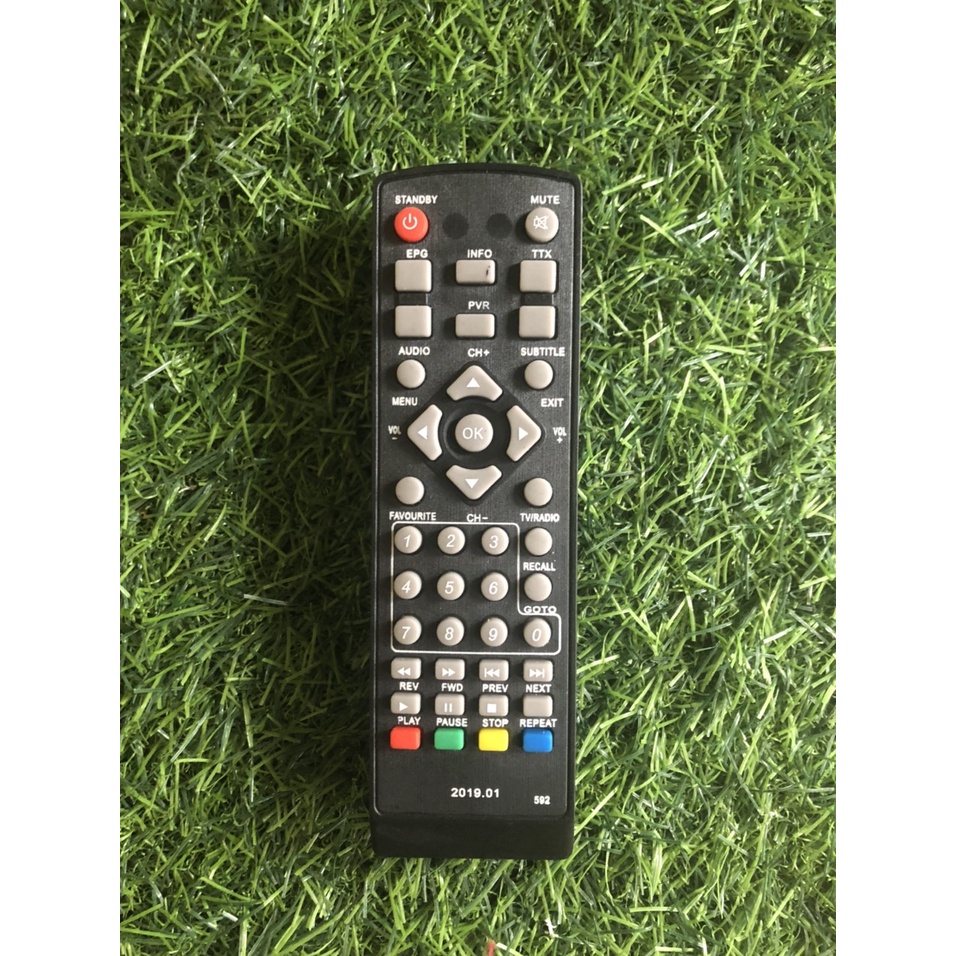 Điều khiển đầu thu hộ nghèo - tặng kèm pin - Remote đầu thu hộ nghèo đầu truyền hình được nhà nước tặng các hộ nghèo