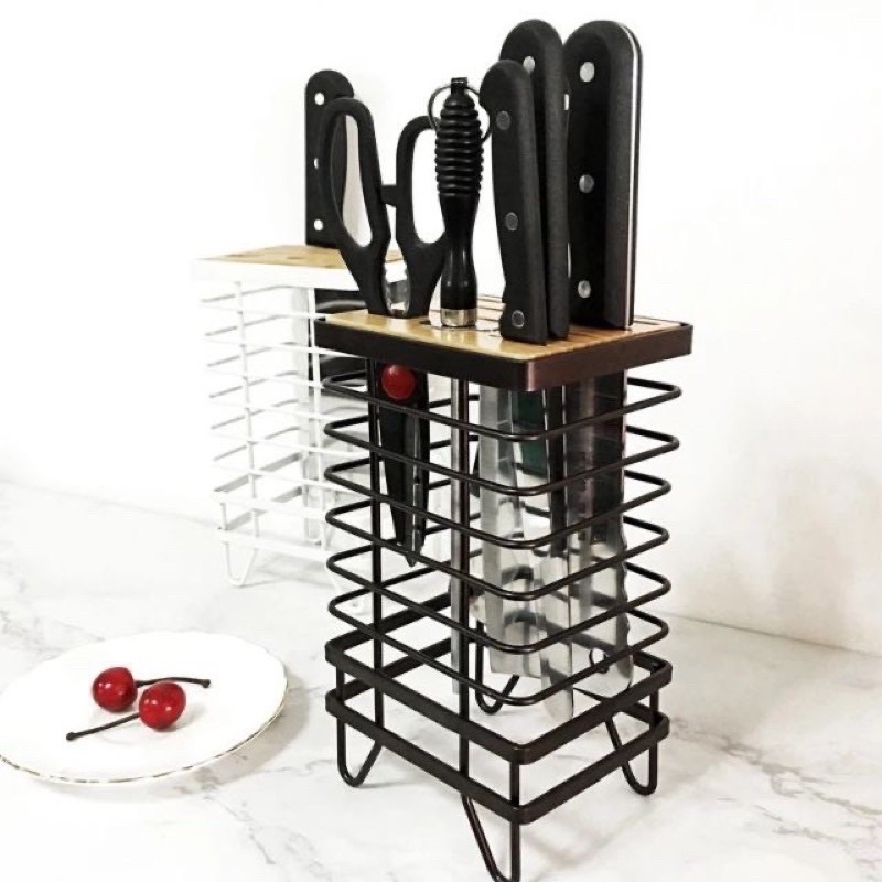 [ẢNH THẬT+KÍCH THƯỚC] Kệ cắm dao mặt gỗ cao cấp[HÀNG LOẠI1]