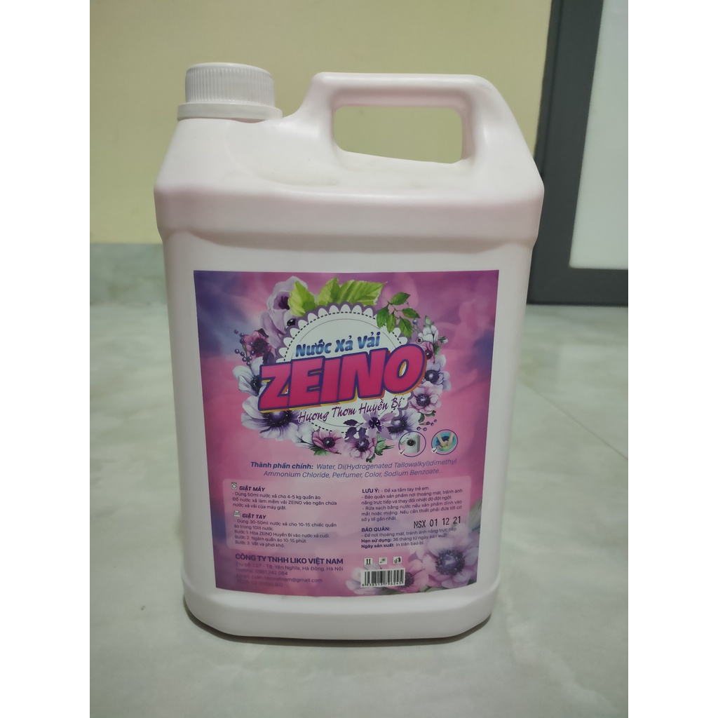 Nước xả vải ZEINO 5kg