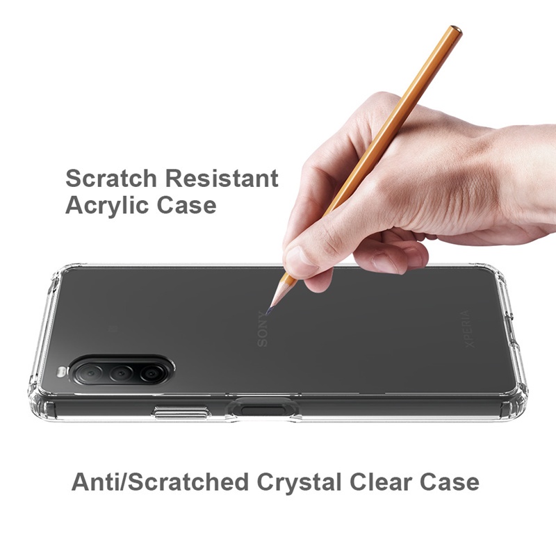 Ốp Điện Thoại Acrylic Trong Suốt Chống Sốc Chống Rơi Cho SONY Xperia 1 5 10 II III IV