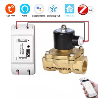 Van nước điện từ zigbee 3.0 tuya phi 21 27 34 zvdt
