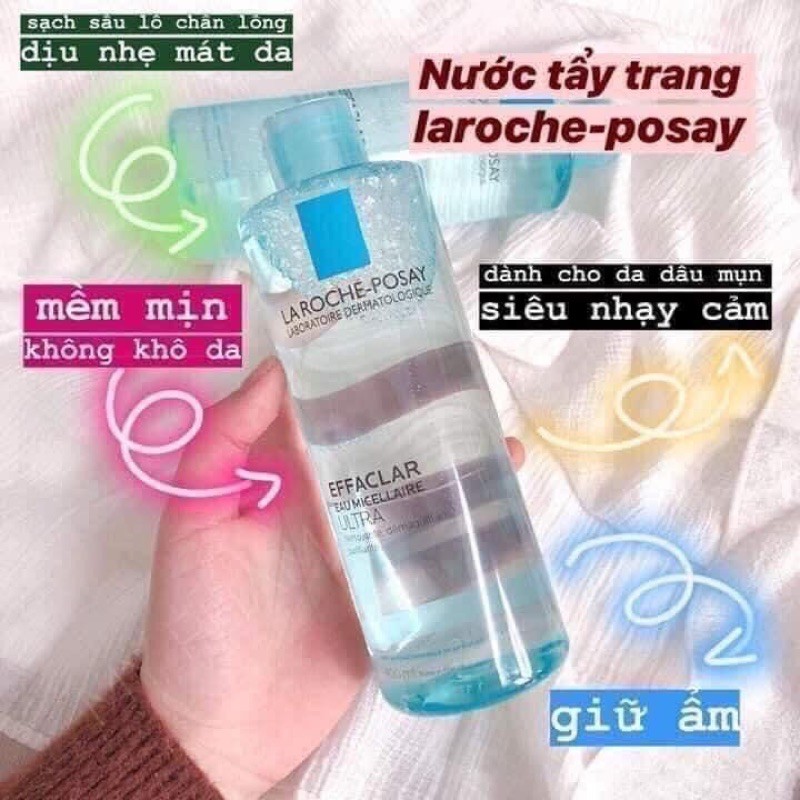 ⛔️FREE SHIP⛔️ CHUẨN AUTH⛔️ Nước tẩy trang La Roche Posay dành cho da dầu, da mụn