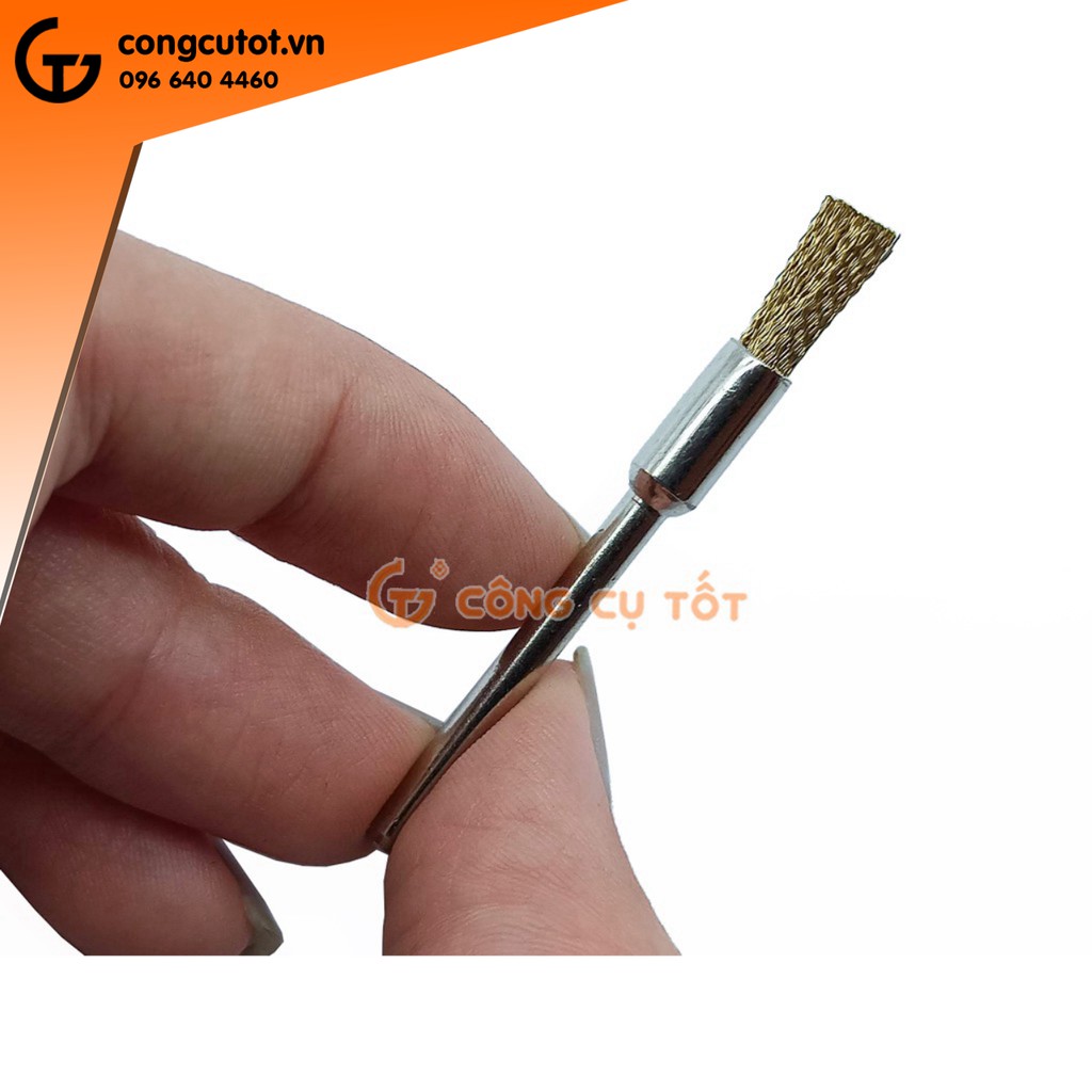 Chổi đồng đánh gỉ và làm sạch trục cốt 3mm