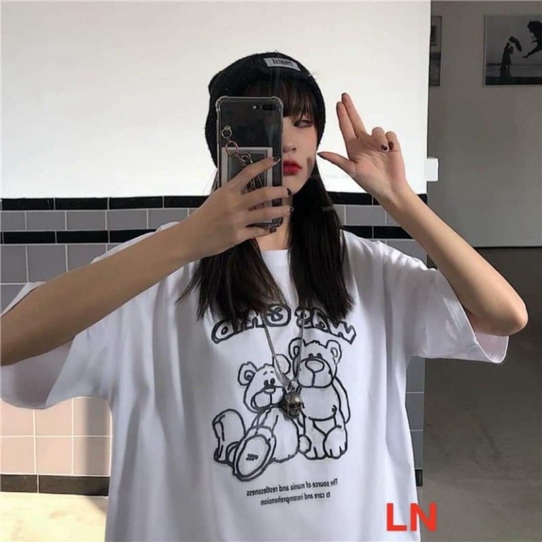 Áo 3D gấu và tim LN0621