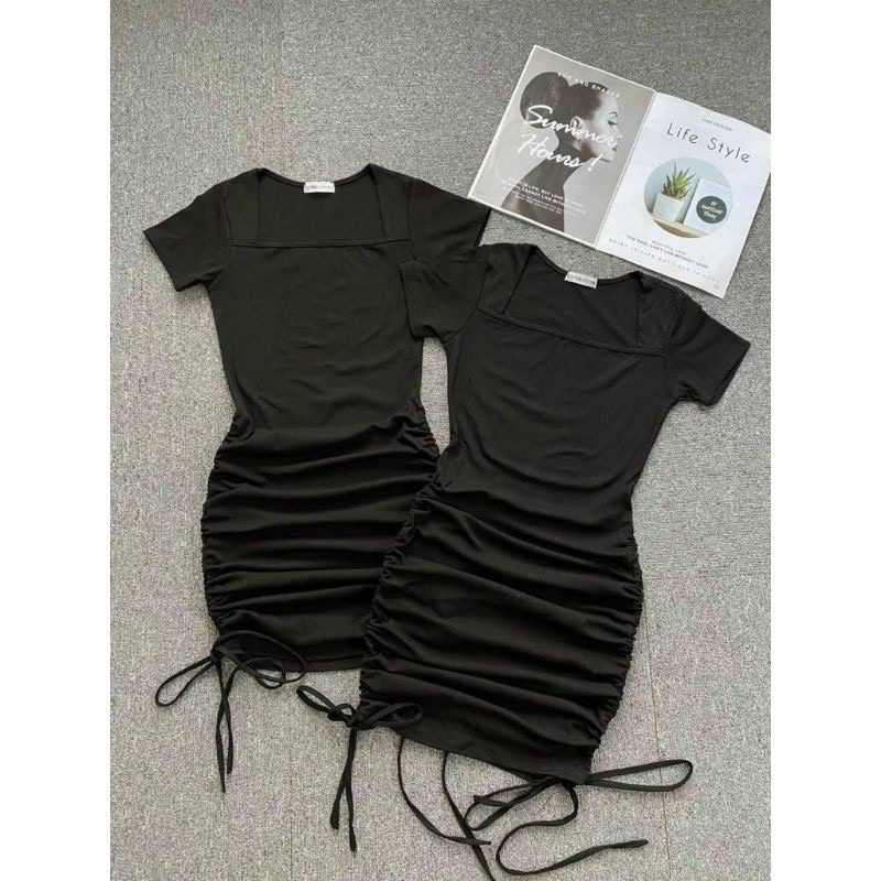 ĐẦM BODY CỔ U NHÚN EO