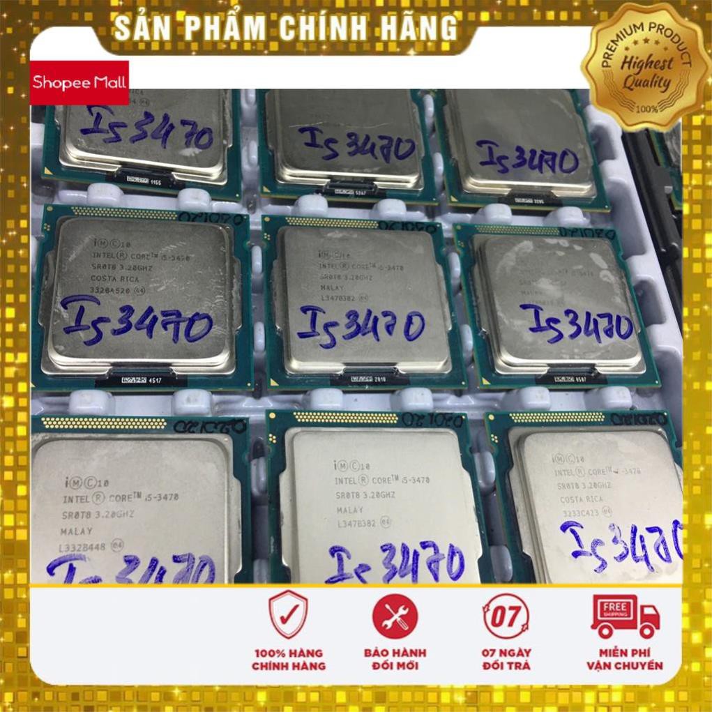 Siêu sale_ CPU intel i5-3470 socket 1155 tặng keo tản nhiệt