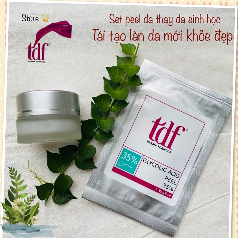[DATE LUÔN MỚI] TDF Set Peel da sinh học- tái tạo da - Glycolic acid 35% 20% chính hãng từ Tdf store