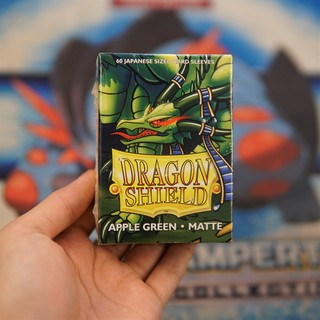 Bọc bài Yugioh Dragon Shield - Japanese size - MATTE APPLE GREEN- Màu Táo Xanh - 60 cái - Nhập khẩu từ Mỹ