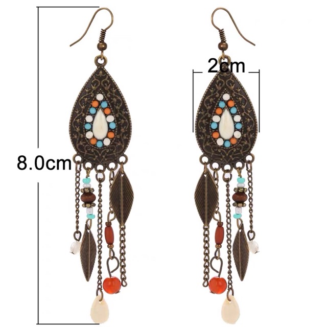 Khuyên tai bohemian - Hoa tai du mục