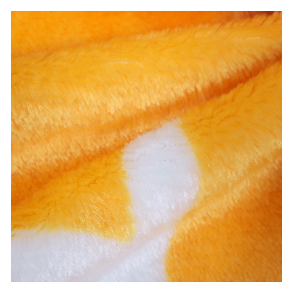 HomeBase HL Chăn mền nỉ du lịch văn phòng Polyester H152xW127cm Màu Vàng