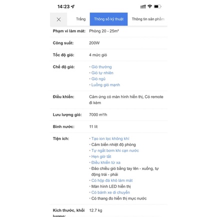 QUẠT HƠI NƯỚC KANGAROO KG50F68 HÀNG TRƯNG BÀY - KHÔNG REMOTE