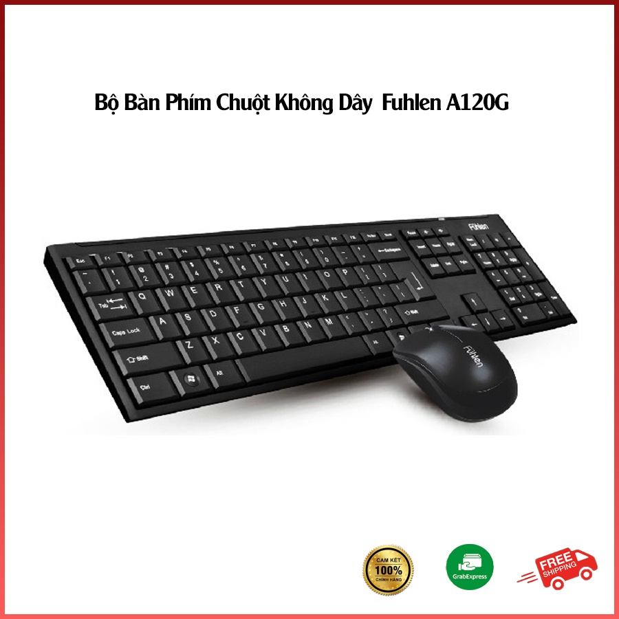 Bộ Bàn Phím Chuột Không Dây Gaming, Văn Phòng Fuhlen A120G - Kim Trung Computer