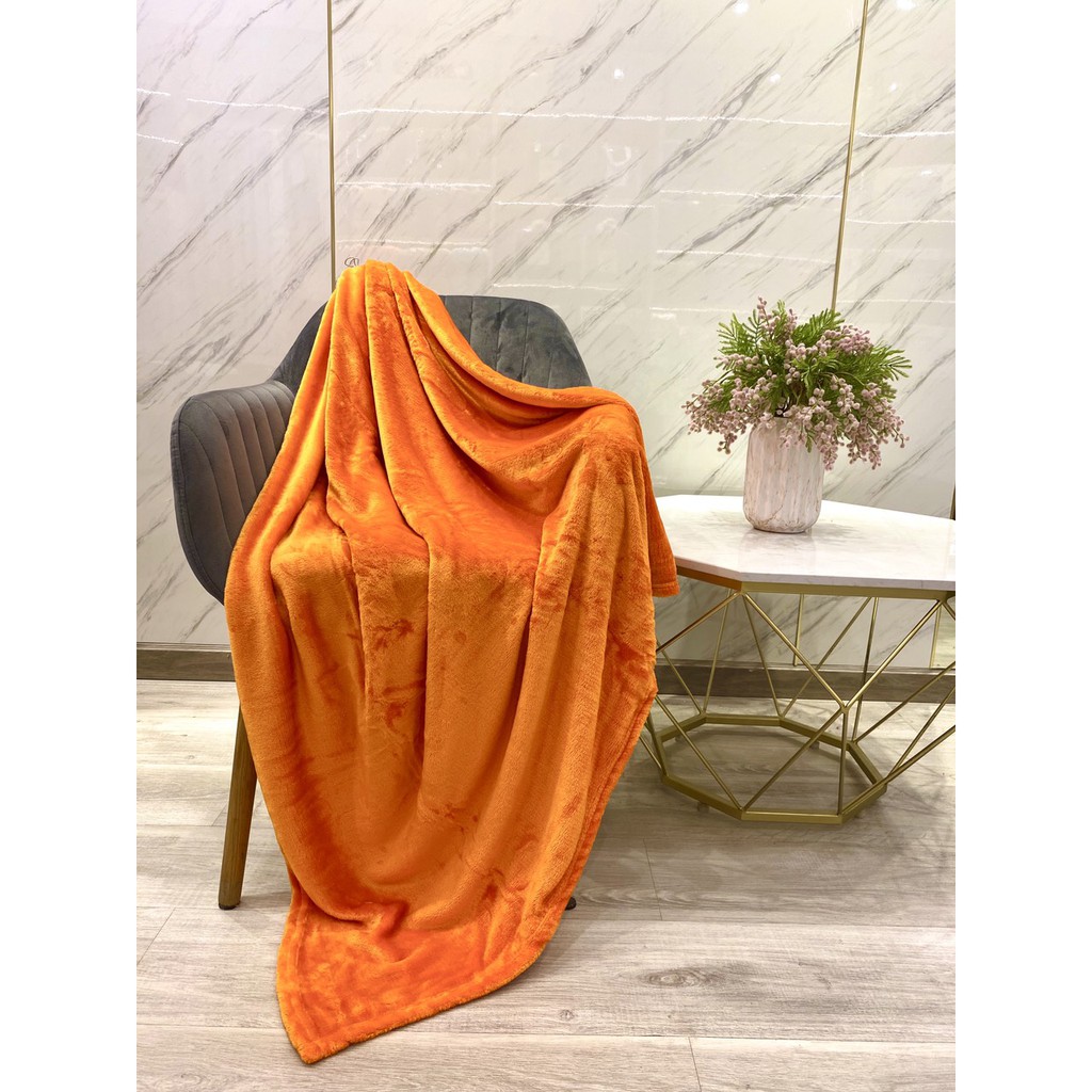 Mền tuyết NIN siêu mềm mịn 100% Microfiber - Tangerine (nhiều kích cỡ)