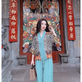 Bộ thổ cẩm đi chùa