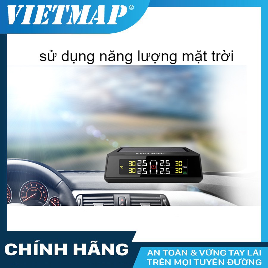 Cảm biến áp suất lốp VIETMAP V1 van ngoài cho xe ô tô