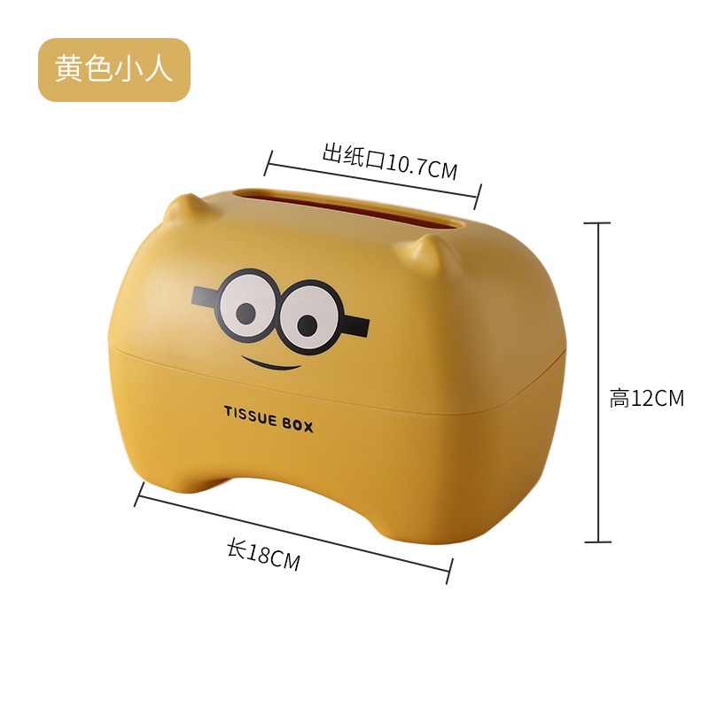 Hộp Đựng Khăn Giấy Hình Gấu Hoạt Hình Phong Cách Bắc Âu Dễ Thương