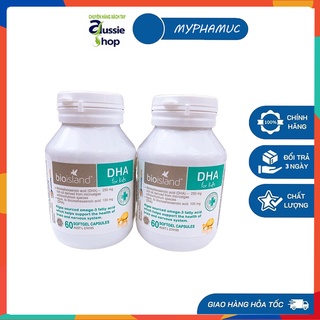 Viên bổ sung dầu cá dha cho bé bio island dha kids - 60 viên