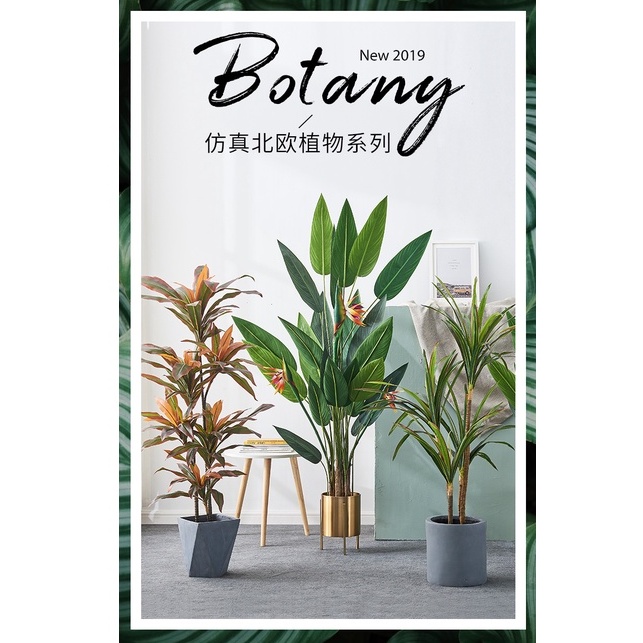Bắc Âu cây cảnh trong nhà trang trí phòng khách - Cây giả trong chậu cây xanh cây trang trí