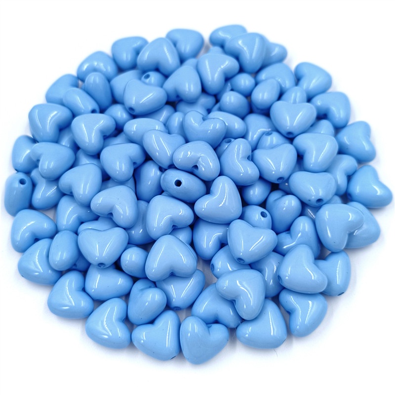 Hạt Nhựa Acrylic Hình Trái Tim Màu Sắc Ngọt Ngào Dùng Làm Trang Sức Thủ Công