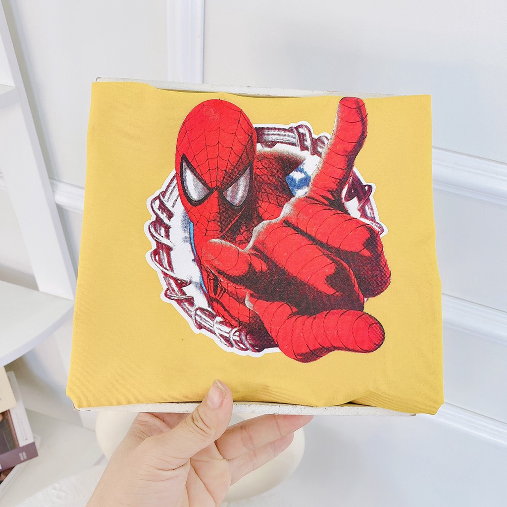 Bộ siêu nhân bé trai , đồ bộ in 3D siêu nhân cotton co giãn 4 chiều