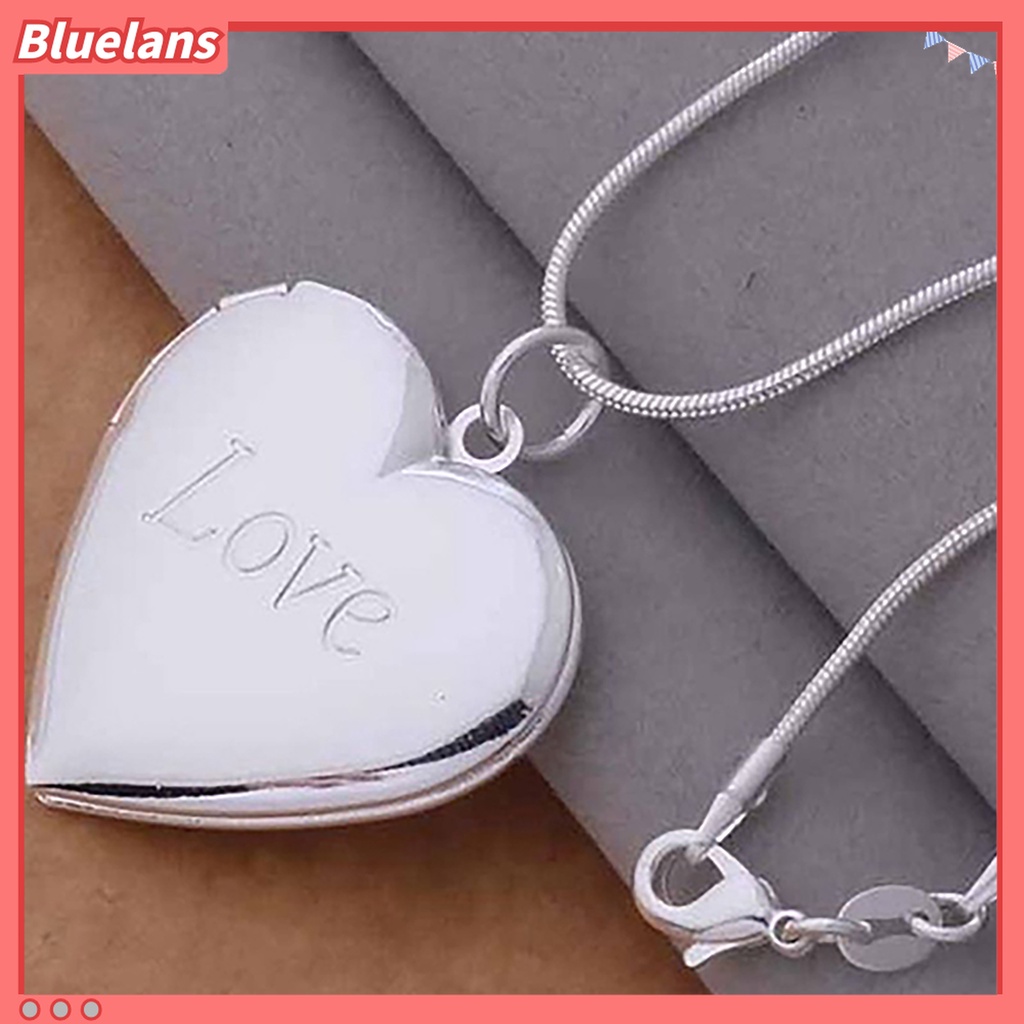 Dây chuyền mạ bạc mặt khung hình trái tim