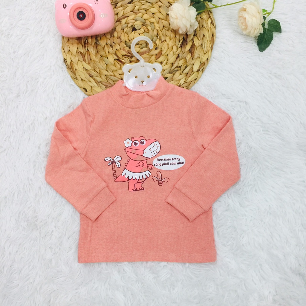 Áo thun áo giữ nhiệt dài tay thu đông cho bé trai bé gái chất dày dặn Dokma sale size 2-6Y DMA392 Lamiha