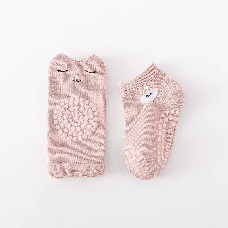 Tất vớ kèm tất tập bò chống trượt cho bé co giãn tốt hàng đẹp