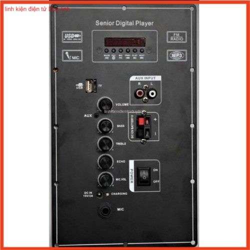 Mạch khuếch đại bluetooth âm ly loa kéo 12-inch fm radio .