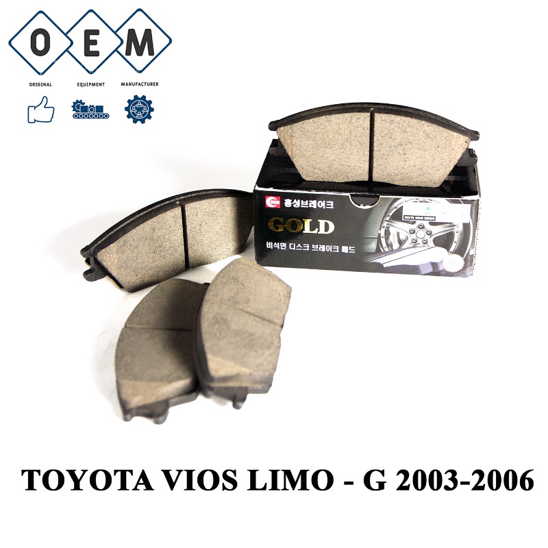 Bố thắng má phanh trước TOYOTA VIOS LIMO - G 2003-2006