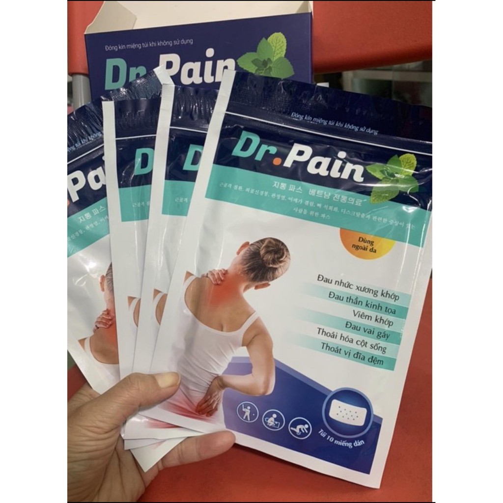 Miếng dán giảm đau Dr Pain - hộp 50 miếng