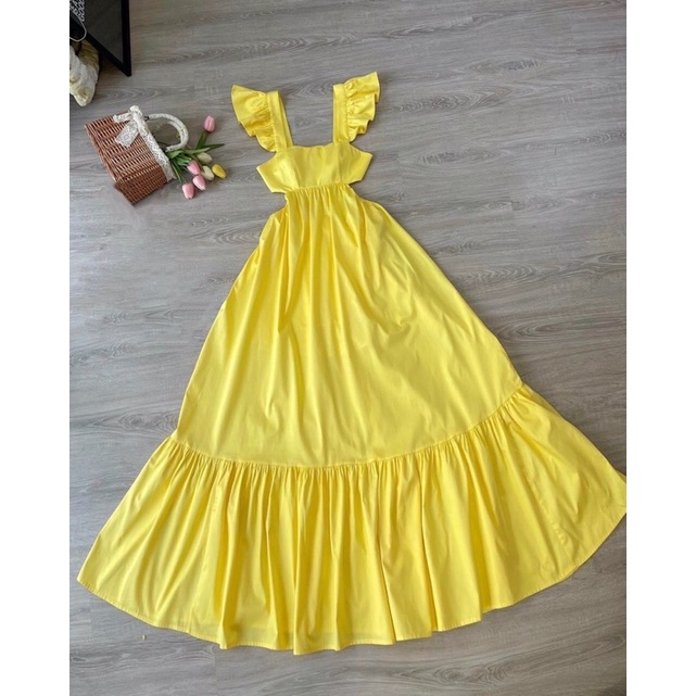Đầm Maxi Đi Biển, Váy Maxi Đi Biển Dài 4 Màu Trải Sàn