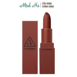 Son lì 3ce mood recipe matte lip color 909 – đỏ nâu