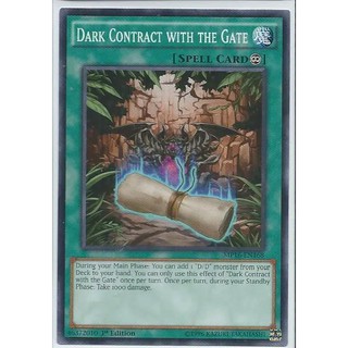 Lá bài thẻ bài Yugioh MP16 -EN168 Dark Contract with the Gate