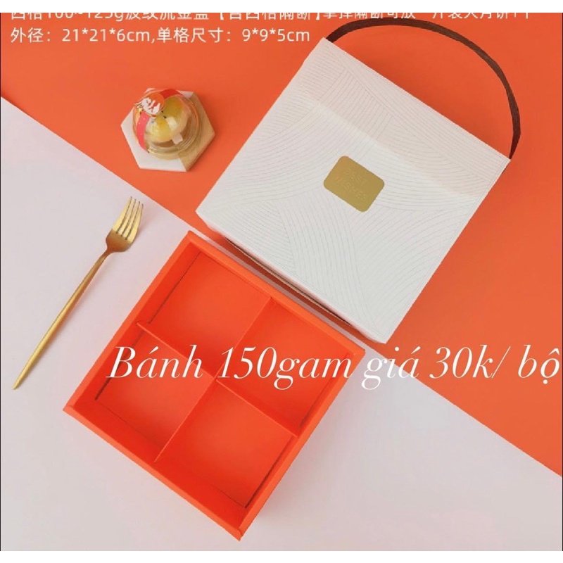 set 10 bộ vỏ hộp bánh trung thu 150g hoặc 200g