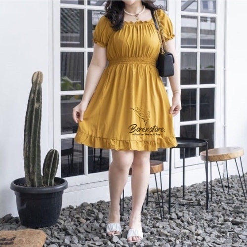 Đầm Maxi Dáng Chữ A Tay Ngắn / Ngắn Phong Cách Hàn Quốc size Lớn XL-XXXL OLIVIA Sabrina Cho Nữ Dự Tiệc size Lớn XL XXL XXXL XXL XXXL XXL XXXL